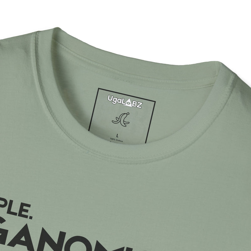 Simple Uganomics UgaLabz Raw Centered Logo Tee